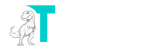 Dinossauro do Tráfego - Agência de Publicidade e Marketing (logo branca)